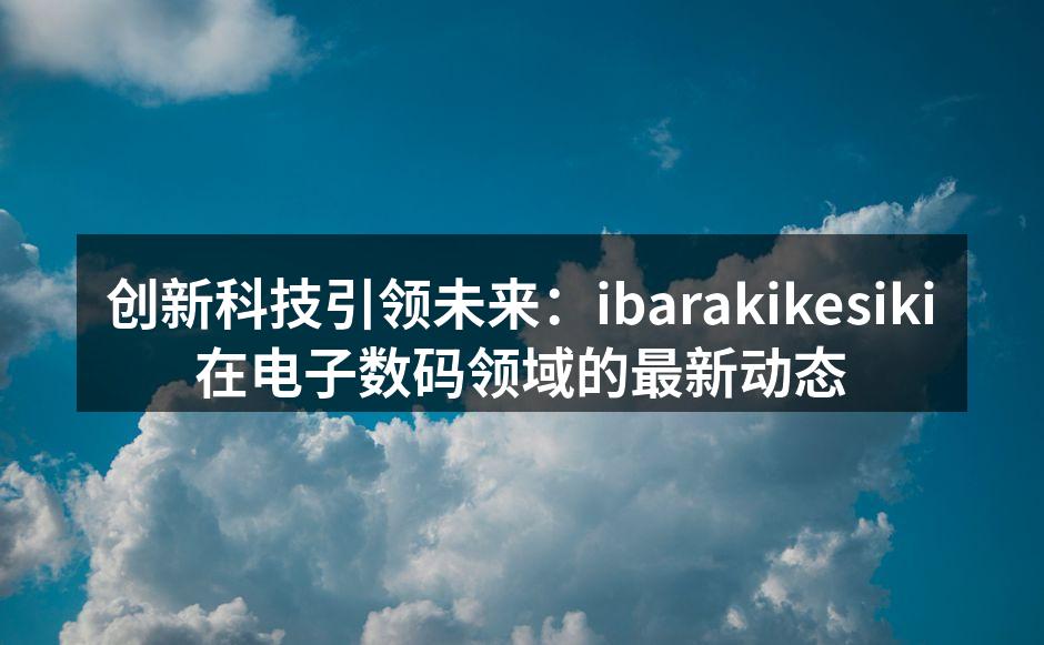 ibarakikesiki新产品发布会现场